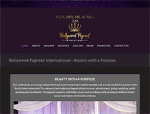 Tablet Screenshot of bollywoodpageant.com